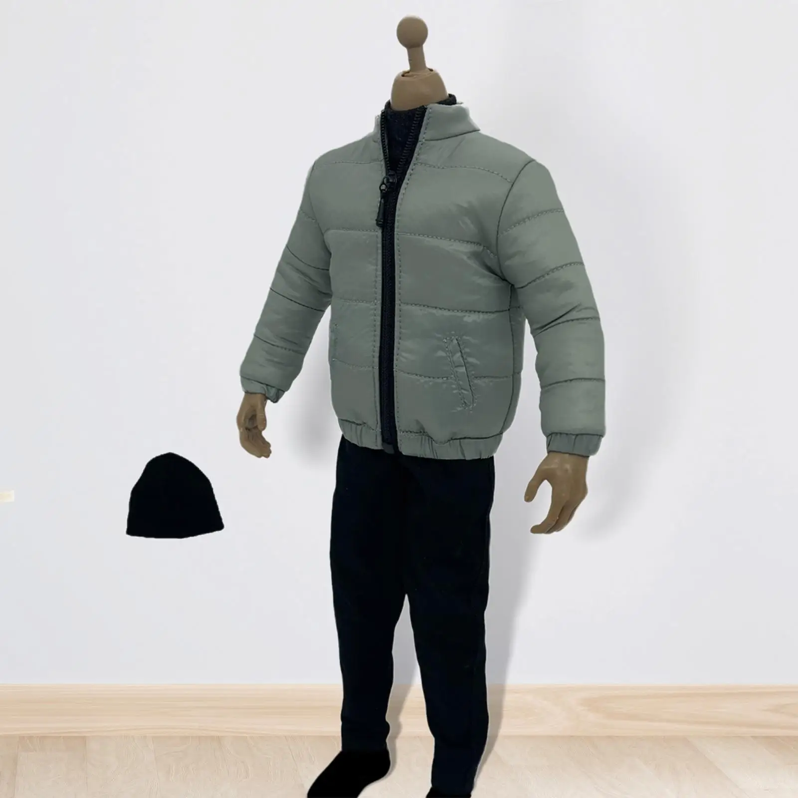 4 Pieces 1:6 Scale Man'S Clothes , Pants, Undershirt and Hat Handmade Full Suit for 12'' Male Figure Doll Accessories