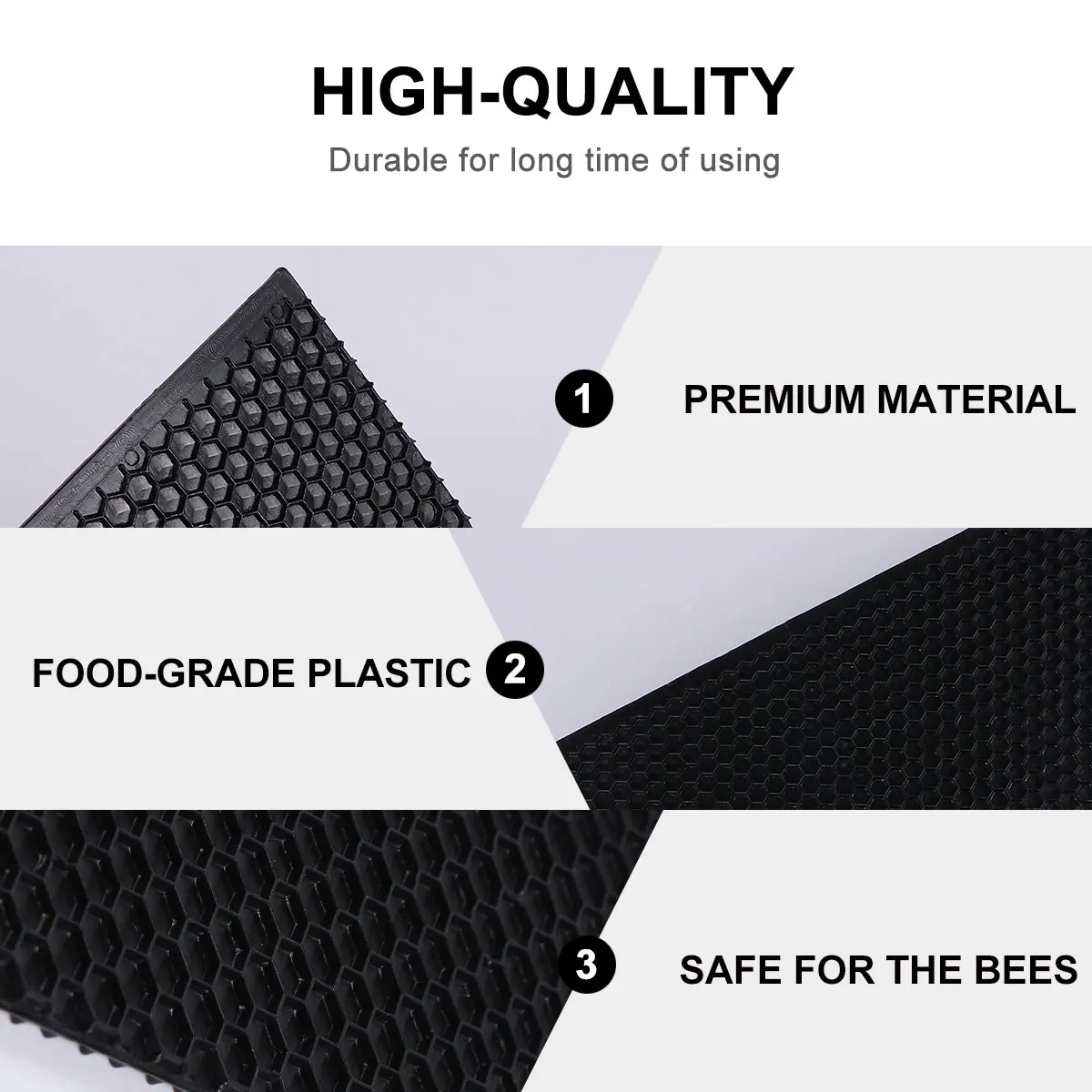 

10 pcs Plastic Hive Foundation Beekeeping Tools Honeycomb Nest Base Beeswax Deep Sheets Durable Natural Comb Building Efficient