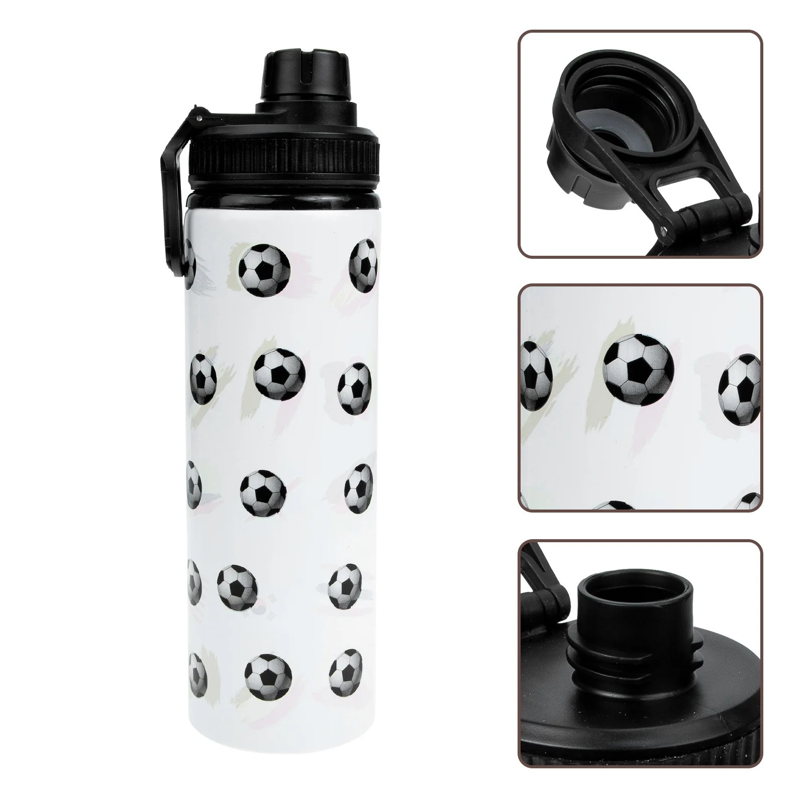 

Color Changing Water Bottle Soccer Pattern Large Capacity Reusable Sports Water Jug For Outdoor Fitness Gym Portable