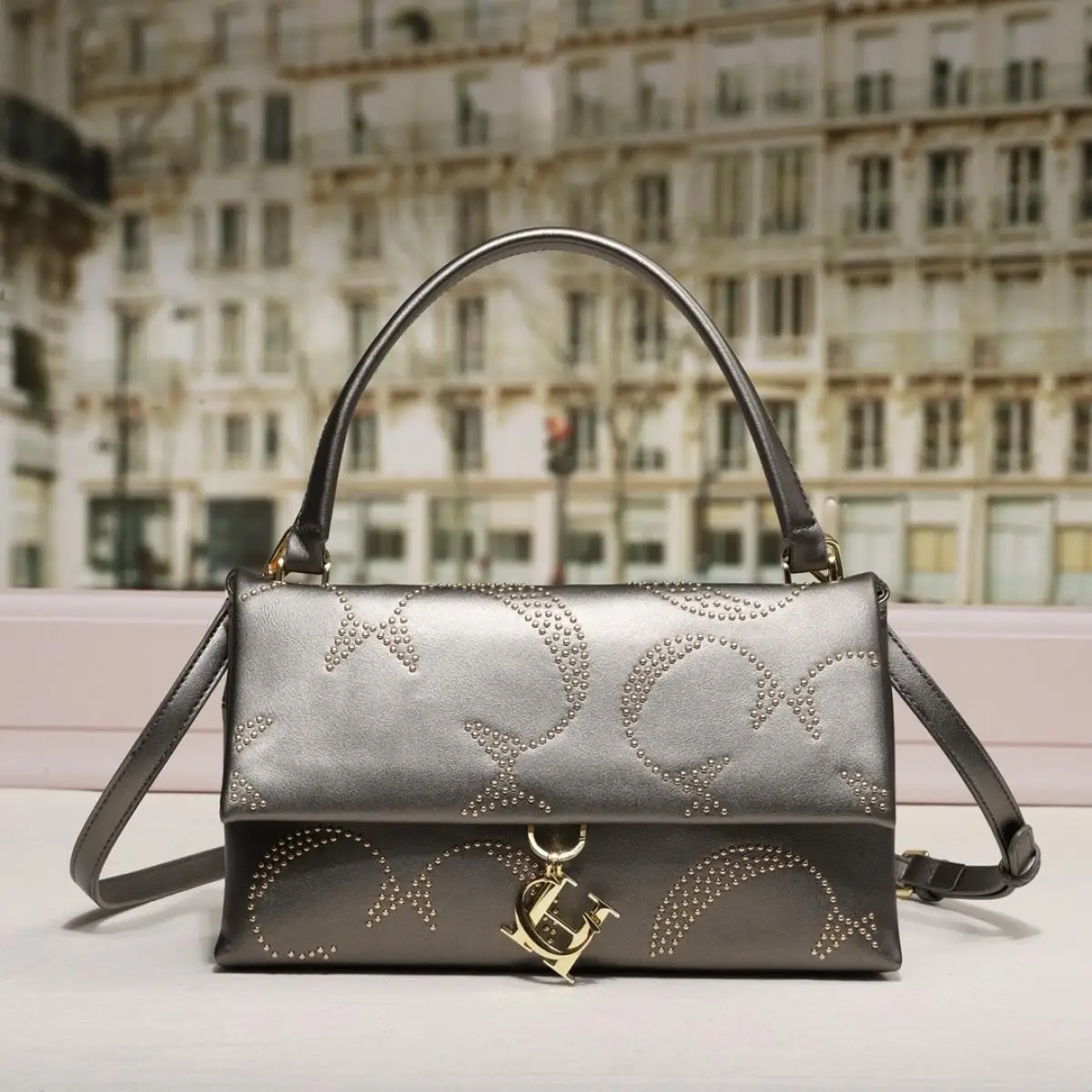 

CH Модная женская сумка через плечо, кошелек через плечо, женская кожаная сумка, классическая повседневная женская сумка через плечо