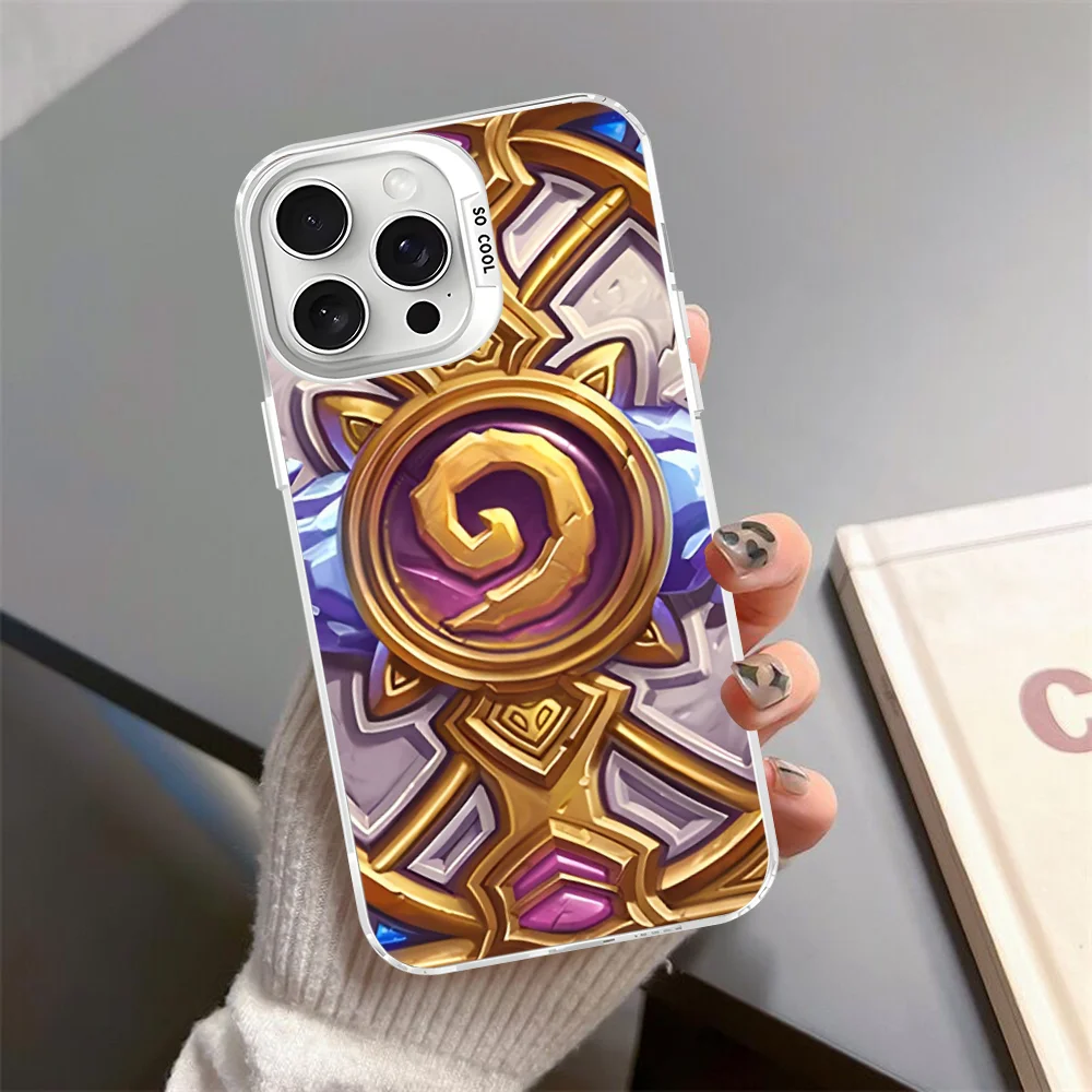 Game H-Hearthstones Phone Case For iPhone 16 15 14 13 12 11 Pro Max X XR XSMAX Matte Shockproof Back Cover