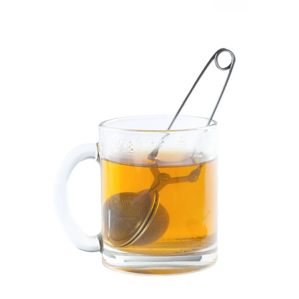 Snap Ball Tea Strainer with Handle Tea Strainer Ball Stainless Steel Tea ball Infuser Filter for Loose Leaf Tea Spices Seasoning