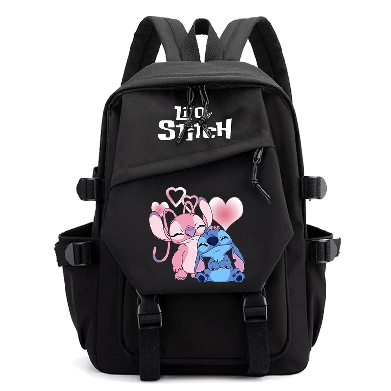 Mochila De Lilo Stitch para estudiante, morral Escolar para adolescentes, morral Kawaii de Disney, morral de viaje