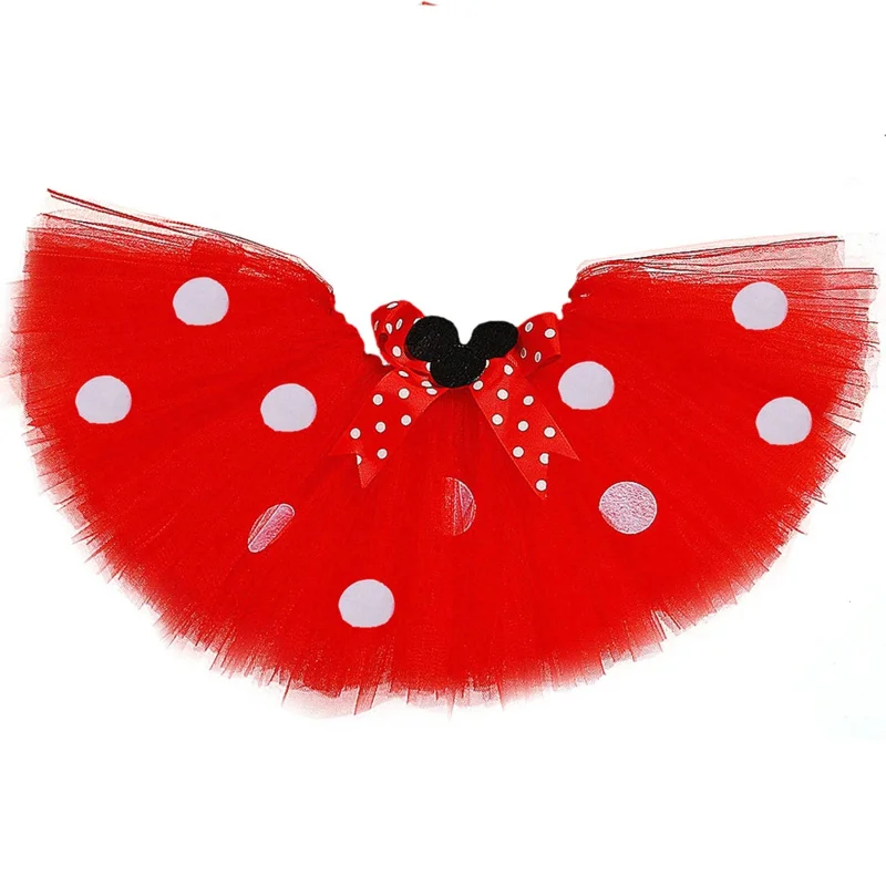 Minnie Tutu Skirt for Baby Girl Clothes Tutu Outfits Polka Dot Toddler Girls Tulle Skirts Kids Halloween Birthday Costume