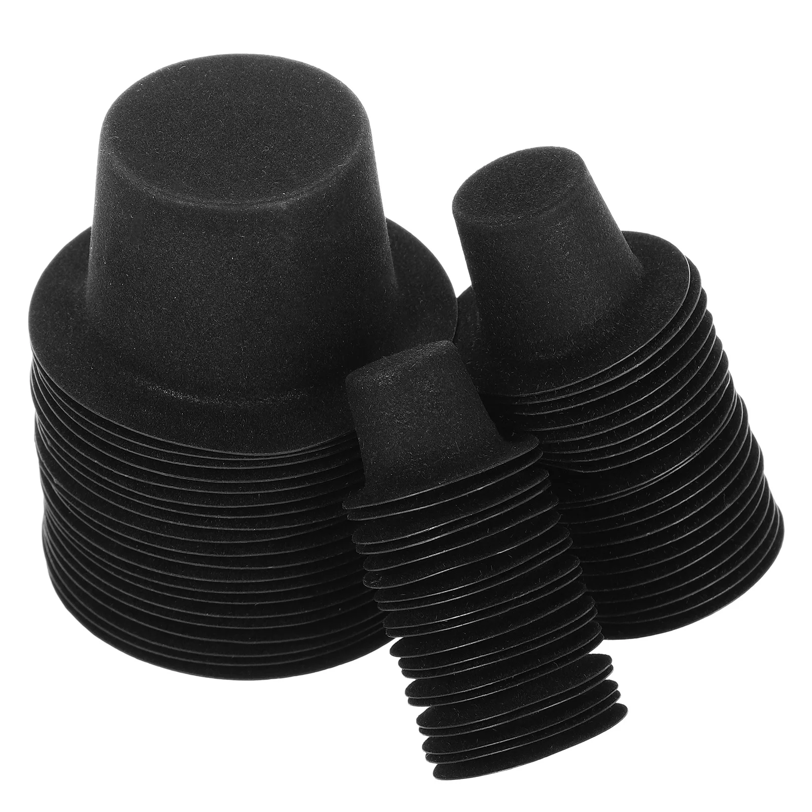 

60pcs Xmas Miniature Hats Adorable Accessories Lovely Tiny Decorative Mini Hats For Diy Party Decoration Festive Style