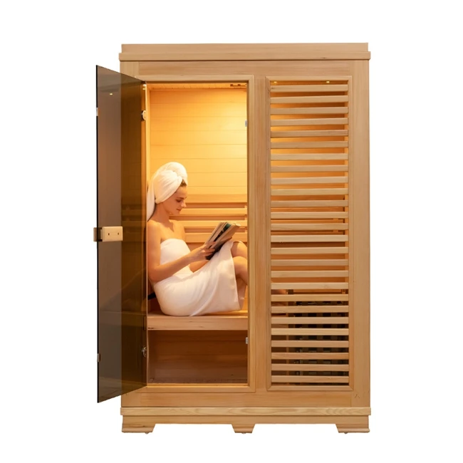 

Lxury Design Household 1-2 Person Wood Traditional Steam Sauna Indoor Small Wood Sauna