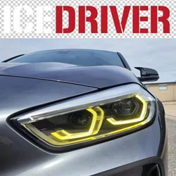 Icedriver for BMW F40 1 series CSL Yellow  Lemon Eyes DRL RGB multicolor LED boards daytime running lights Red RGBW Amber