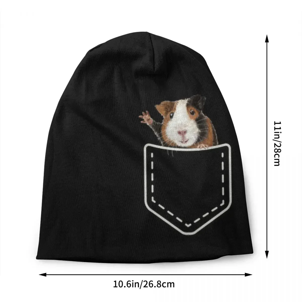 Guinea Pig In My Pocket Bonnet Hats Cool Knit Hat For Men Women Autumn Winter Warm Cavy Animal Skullies Beanies Caps