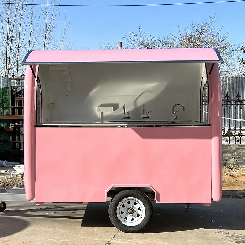 Camión de comida móvil eléctrico construido por encargo del mini camión de comida del remolque de la comida rápida pequeña