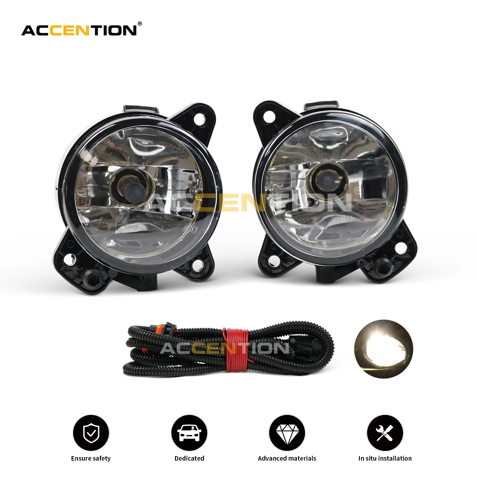 Car Light For VW Polo GTI 9N3 MK4 Facelift 2005 2006 2007 2008 2009 2010 Front Halogen Fog Lamp Fog Light Wire