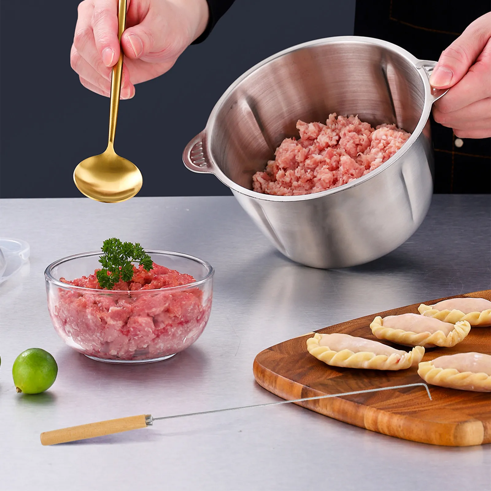 Meat Grinder Attachment - 4 шт. крючков для чистки мясорубки