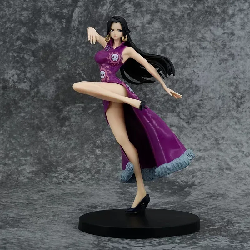 One Piece Adult Anime Figures Toys GK Snake Princess Boa Hancock Action Figure 21cm Sexy Cheongsam Girl Doll Figures Statue