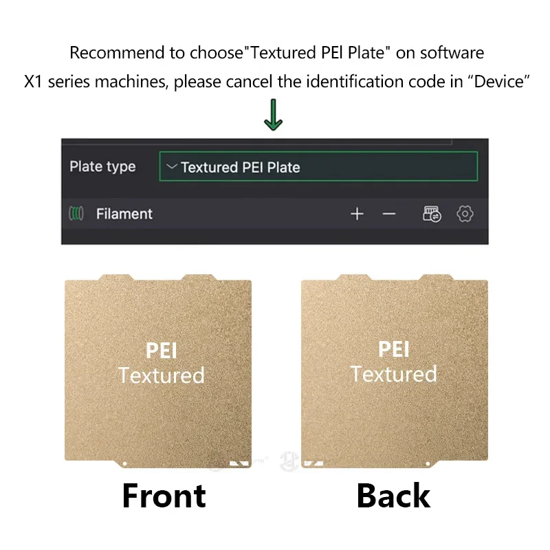 Plaque de remplacement automatique A1 Mini, avec trous précis, PEI double face, pour laboratoire Bambu