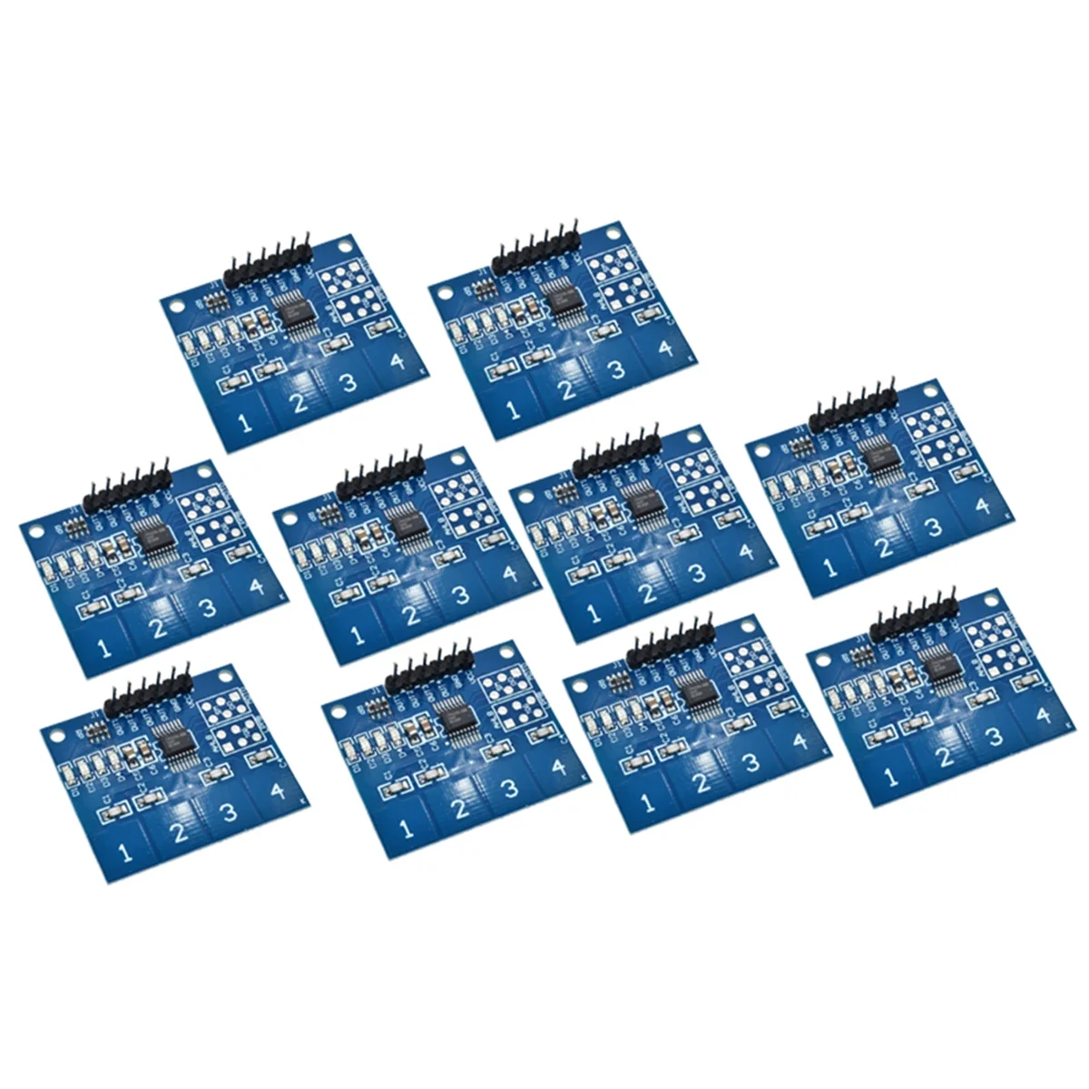 

10PCS TTP224 Digital Touch Sensor Capacitive Switch Module Button 4 Channel Capacitive Switch Module