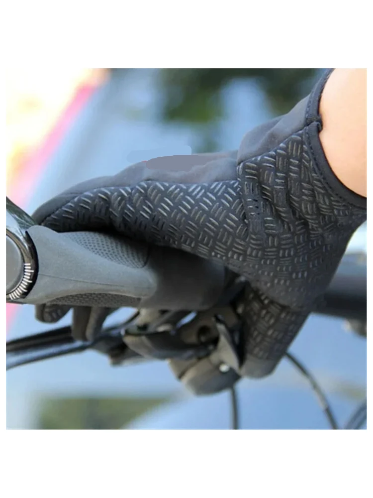 AliExpress Men's Cycling Gloves Winter Touchscreen Warm Women Bicycle Gym Outdoor Driving Motorcycle Waterproof Thermal Non-Slip Gloves