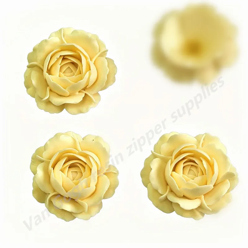 5 Stück Mix Neue Niedliche Harz-Blumen-Serie Flache Rückseite Scrapbooking DIY Schmuck Bastelzubehör Dekoration – Detail 3
