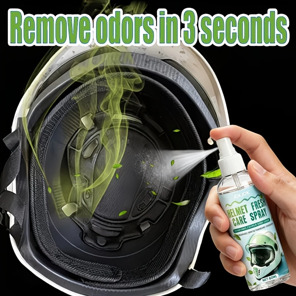 Spray Desodorizante JOKJOK para Capacetes, Patinetes Elétricos e Equipamentos - Eliminador de Odor de Secagem Rápida