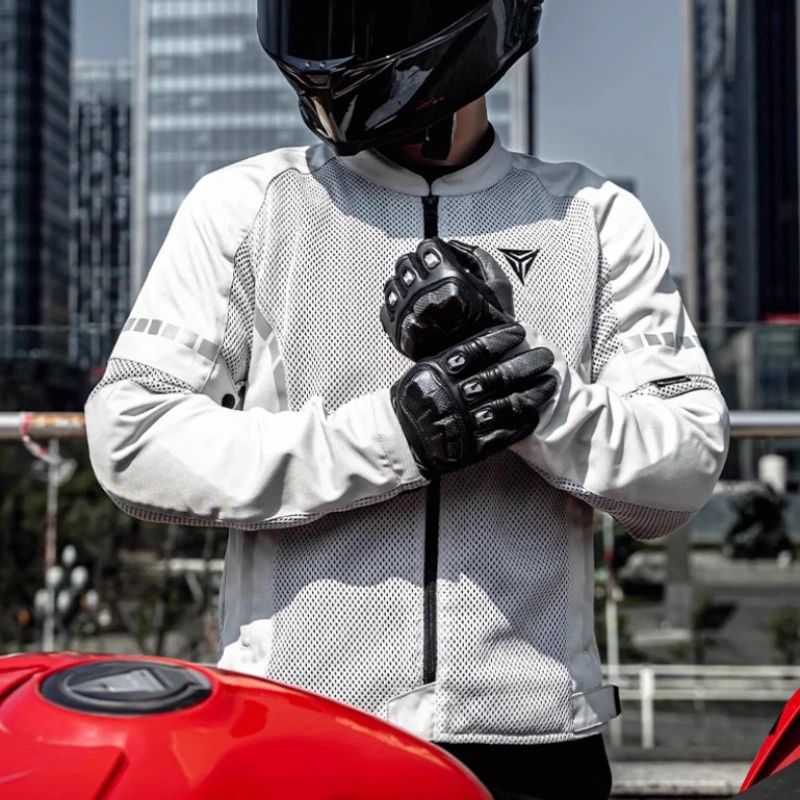 

Motorcycle Riding Suit Summer Breathable Motorbike Jacket Racing Suit Four Seasons Motorcycle Travel Anti-fall Chaquetas De Moto