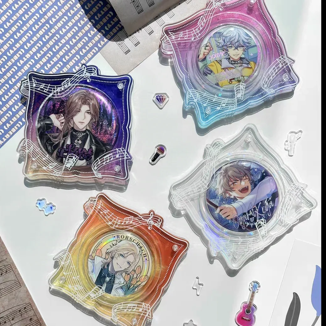 Anime Badge 58/65/75mm Diameter Grand Music Resounding Movement Design Decoration Frame Acrylic Storage Box Display Stand Gift