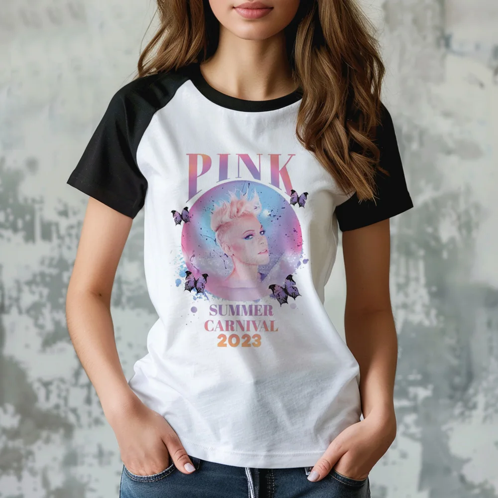 Pink p Nk t-shirts women comic Tee girl 2000s clothes