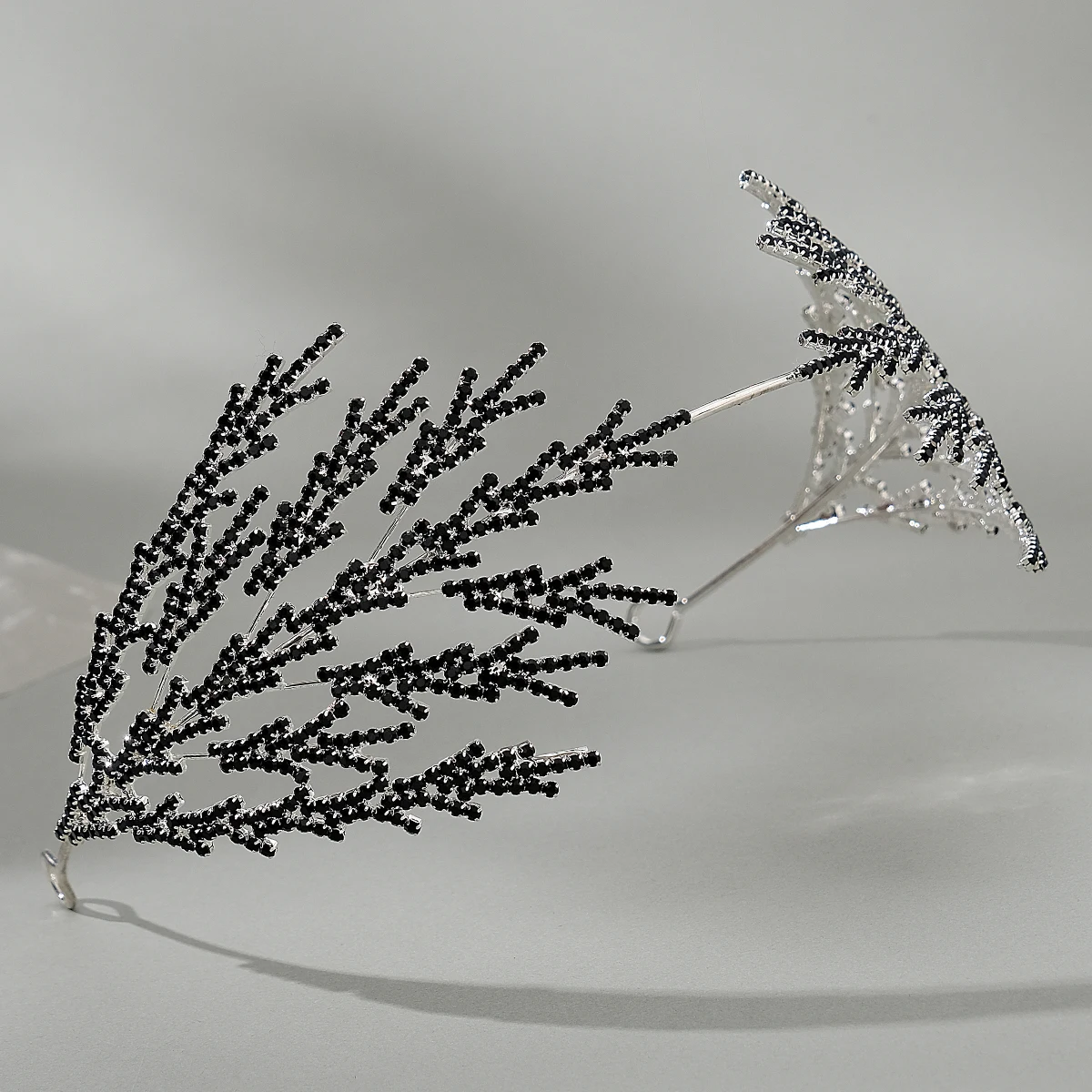 Bridal Hair Silver Handmade Hair Accessories Crystal Wedding Ladies Bling Rhinestone Crown Girls Headpiece Jewelry For Women image 5