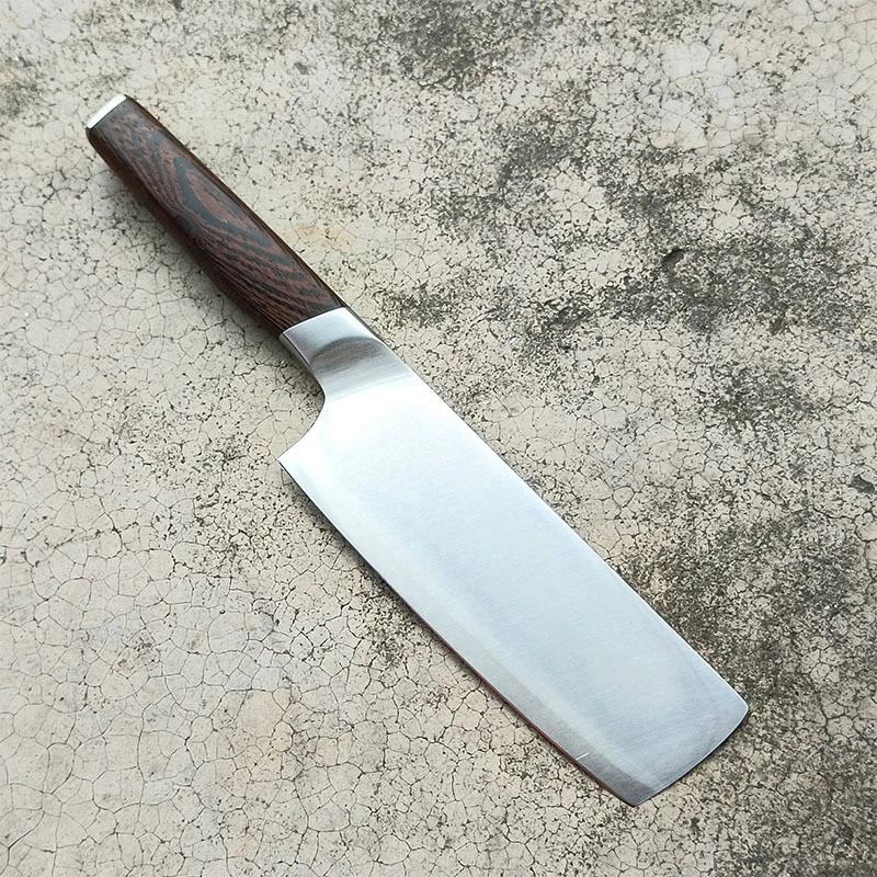 

6,7-дюймовый нож Nakiri VG10, лезвие из порошковой легированной стали, острый нож шеф-повара, нарезка мяса, овощей, кухонные ножи, деревянная ручка из венге