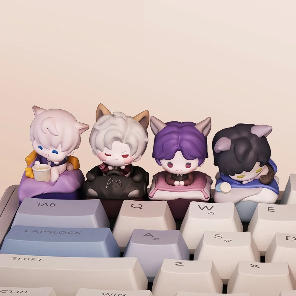 Love and deepspace Sylus Rafayel Zayne Xavier colleagues ambitus Cat cat Q version cute keycap Birthday gift