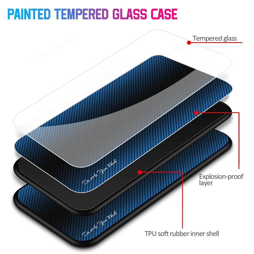 Luxury Glass Cover For Samsung Galaxy A55 A54 A53 A52 A52S A34 A33 A32 A13 4G 5G Case Shockproof Protective Bumper A55 5G Fundas