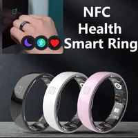 2025New Women Men Ceramic NFC Smart Ring  Health Heart Rate Blood Oxygen Sleep Monitor  5ATM Waterproof Sports Ring
