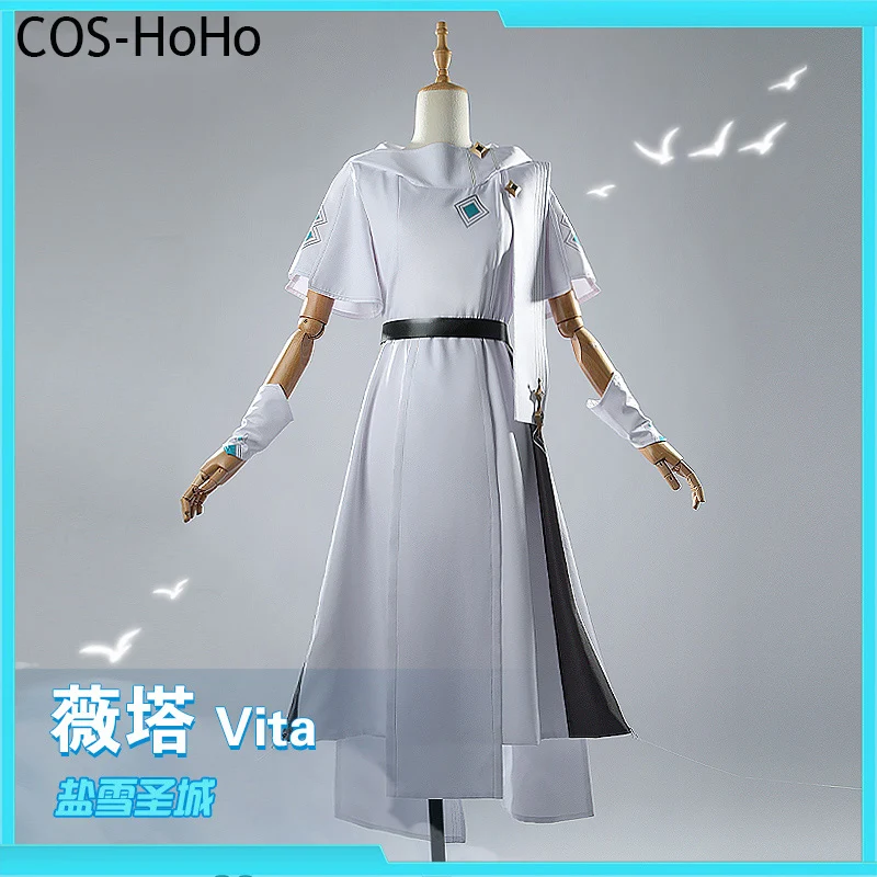 COS-HoHo Anime Honkai Impact 3rd Vita Salt Snow Holy City Game Suit Gorgeous Dress Cosplay Costume Halloween Party Outfit