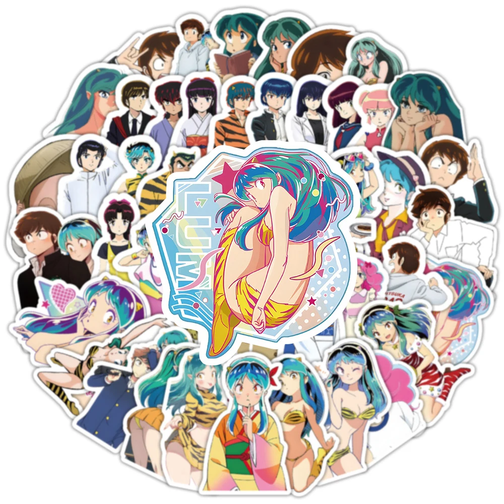 10/30/50pcs Cute Lum Urusei Yatsura Stickers Moroboshi Ataru Anime Sticker Motorcycle Phone Laptop Suitcase Waterproof Decals