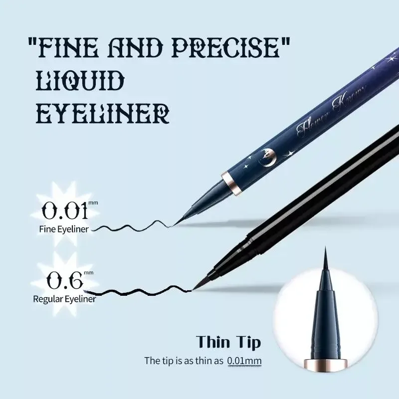 フラワーノウズムーンライトマーメイド防水24時間持続ヴィーガンスマッジプルーフリキッドアイライナー0.5gクルエルティフリーメイクアップバイラル防水