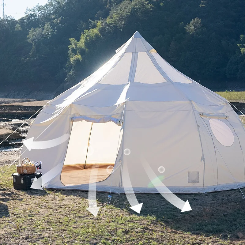 Romantic Large Space Outdoor Camping Shelter Luxury Oxford Fabric Inspired Starry Raindrop Sunproof Canopy Gazebo Pergola