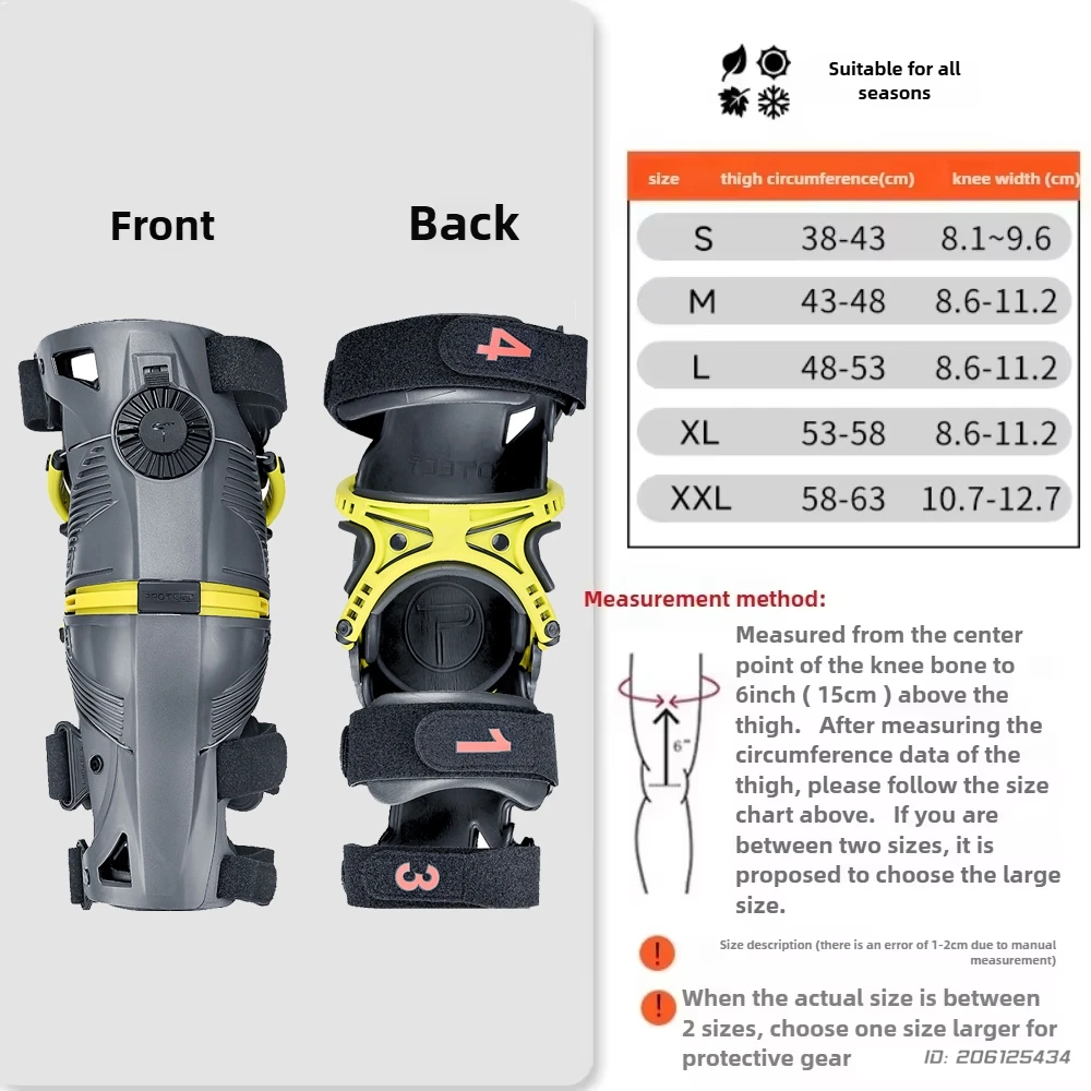 Motocross Knee Guards For Off-Road Highway Riding Adjustable Anti-Slip Protective Gear With Gel Padding Exoskeleton Armor
