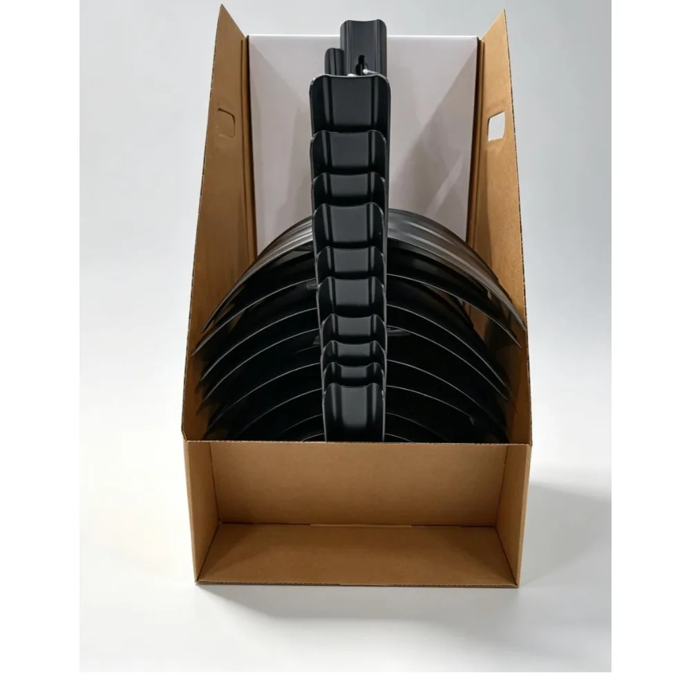 Black Powder Coated Metal Garden Hose Hanger Wall Mount, Holds 100ft 5/8" Vinyl Hose Rust Resistant Iron Hose Storage Rack for Garage Fence Shed
