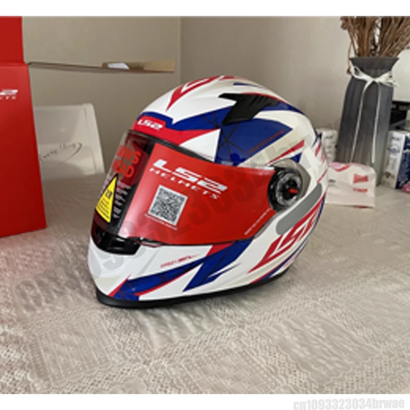 LS2 خوذة دراجة نارية كاملة الوجه للرجال والنساء لجميع المواسم خوذات كارتينغ مضادة للضباب خوذة دراجة نارية 3C شهادة FF358 Capacete
