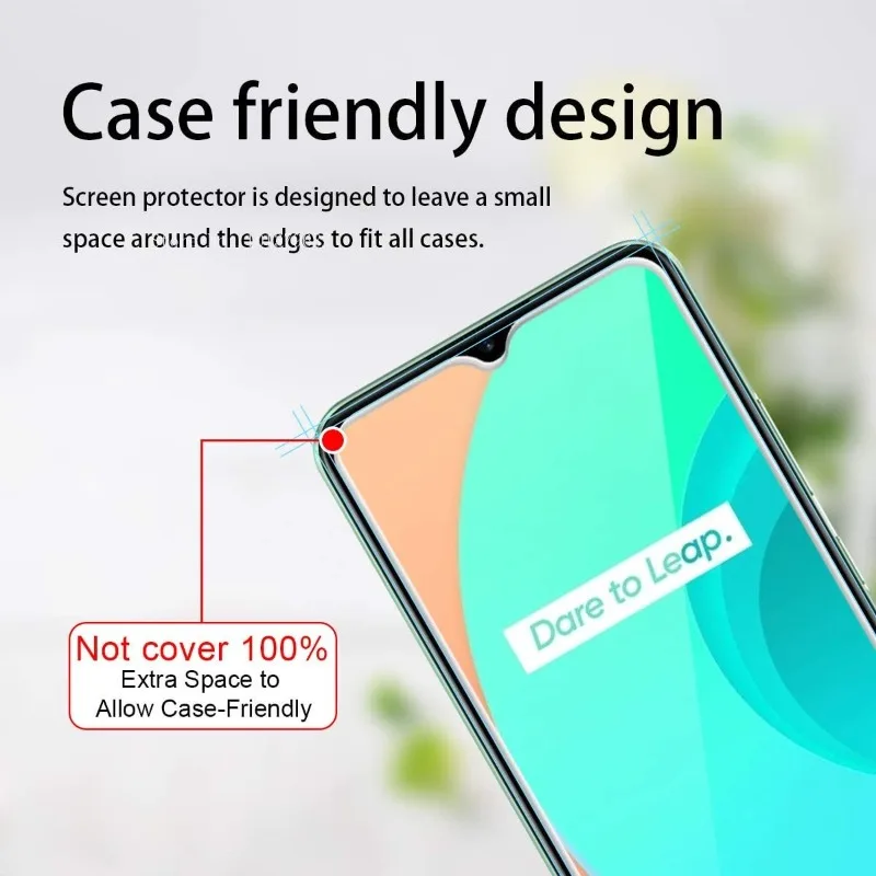 2Pcs Screen Protector Glass for Realme 7 5G 7i Pro 6Pro 8 Pro Tempered Glass for Realme 7i 7 Pro 5G Glass Film