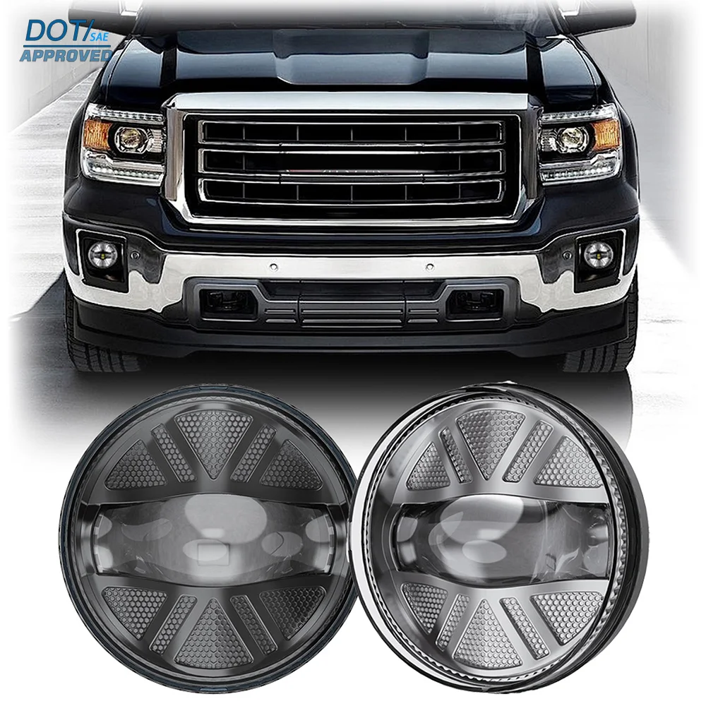 

DOT LED Fog Lights For GMC Sierra 1500 2500 3500 HD 2007-2014 Bumper Driving Lamps Assembly 15200078,15910026,15938291,25831948