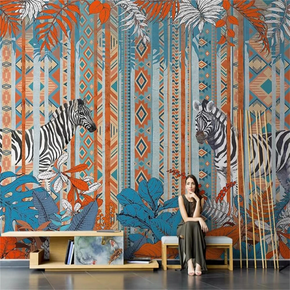 American retro light luxury 3d wallpaper TV bedside background wall customized mural wedding room wall cloth bedroom