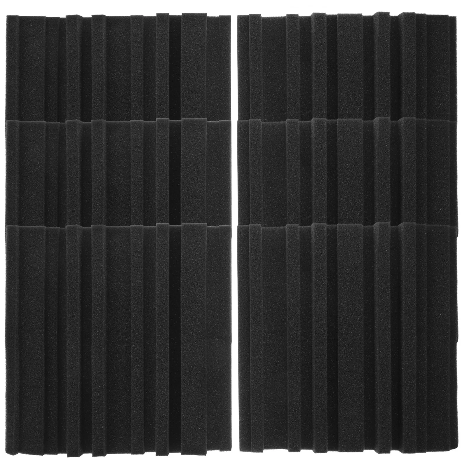 

6Pcs Sound Absorbing Acoustic Foam Panels Flame Retardant High Density Soundproofing Pads for Studio Ktv Noise