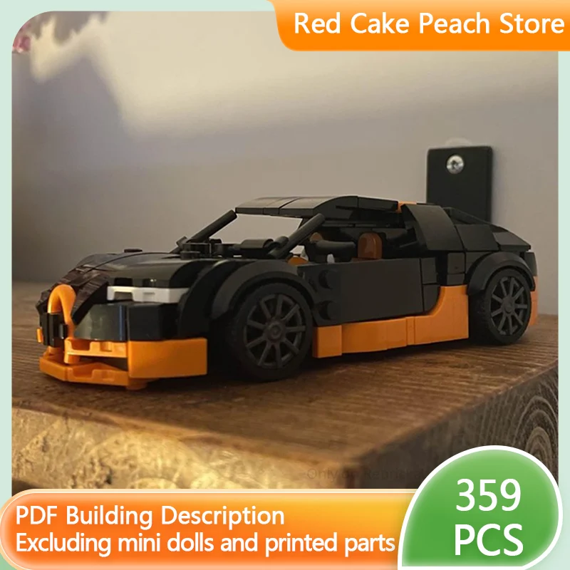 

Модель скоростного гоночного автомобиля MOC, строительные кирпичи Veyron, супер спортивный автомобиль, модульная технология, детские праздничные подарки, сборка игрушек, костюм