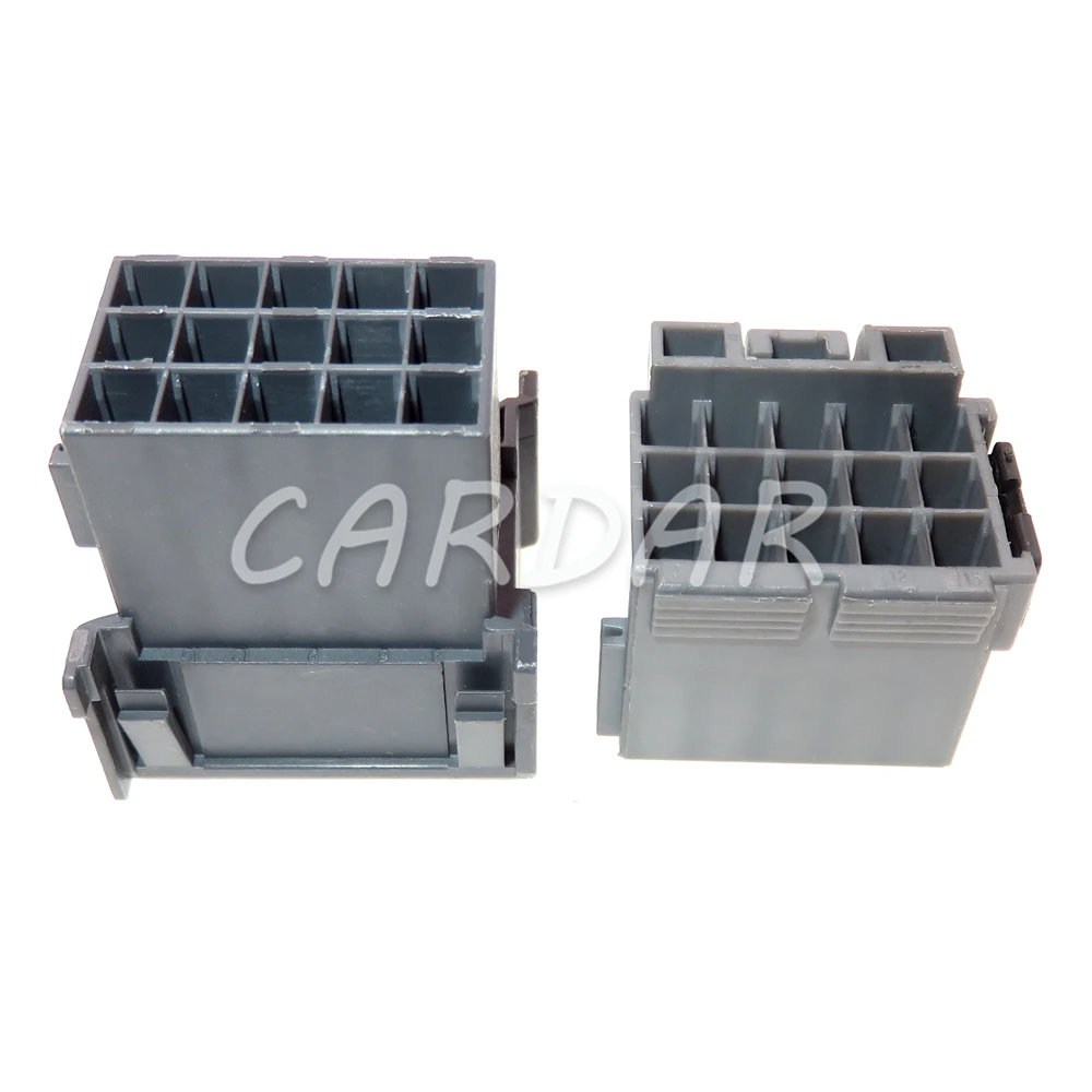 1 Set 15 Pin 1-967623-6 1-967628 Grey Automotive Wiring Socket AC Assembly Auto Plug Parts Car Connector 1-967628-6