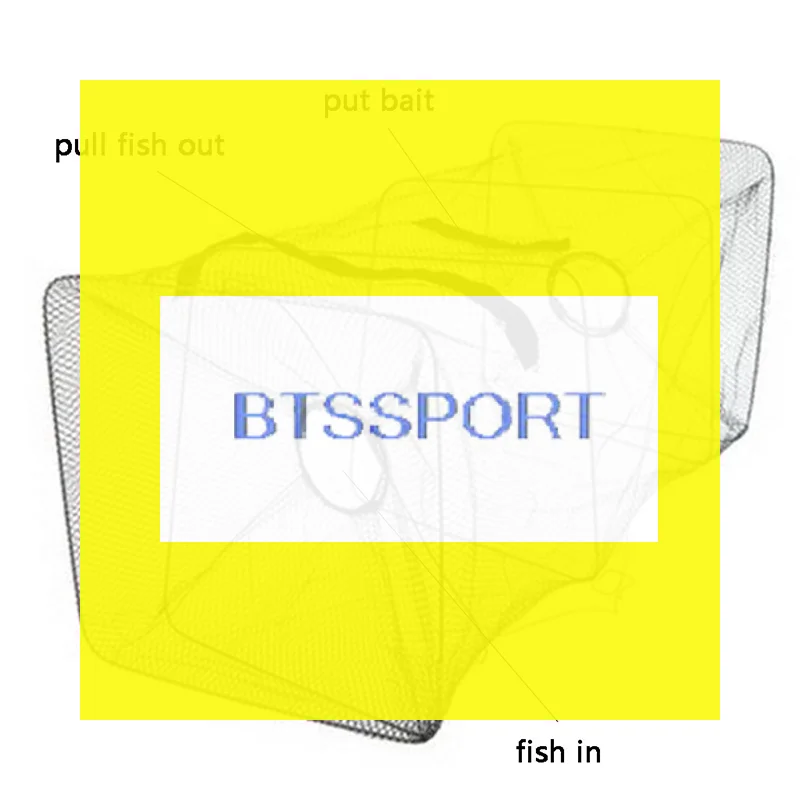 (BBQ4)Fish Trap Net Fishing Gear Crab Prawn Shrimp Crayfish Lobster Crawdad Foldable
