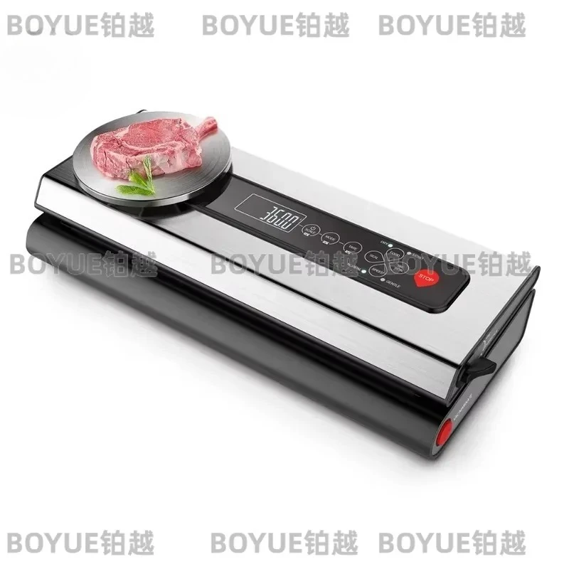 Portable Electric Vacuum Sealer Stainless Steel Mini Handheld Food Saver with LED Indicator Energy Efficient Automatic