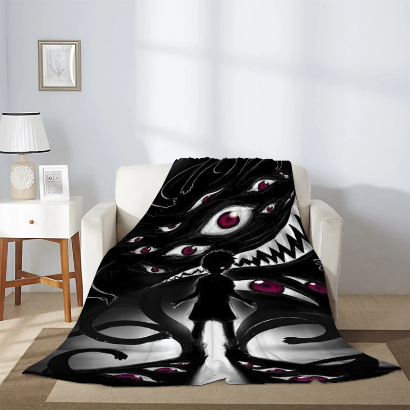 

Bed Blankets for Beds Fullmetal Alchemist Furry Anime Blanket Sofa Winter Machine Washable Anti-tearing Fluffy Soft Blankets