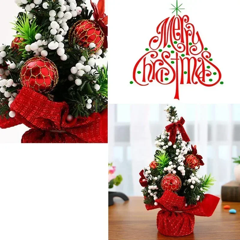 20 سنتيمتر شجرة عيد الميلاد الاصطناعية الجدول زخرفة شجرة عيد الميلاد منضدية محور لوازم الحفلات ديكور زينة لهدية السنة الجديدة #6