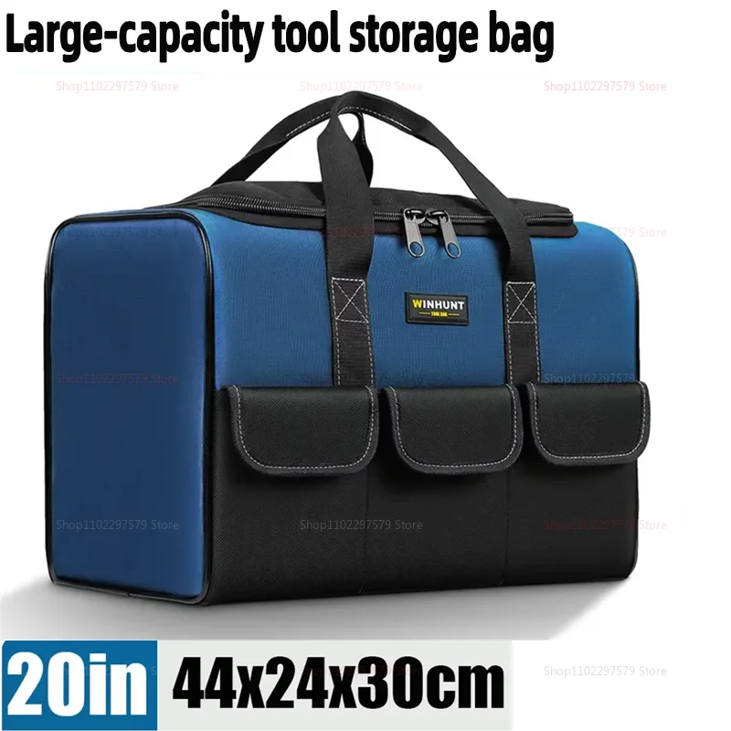 Borsa per attrezzi impermeabile da 20 pollici Borsa per attrezzi multitasche per elettricisti di grande capacità Borsa per attrezzi multitasche