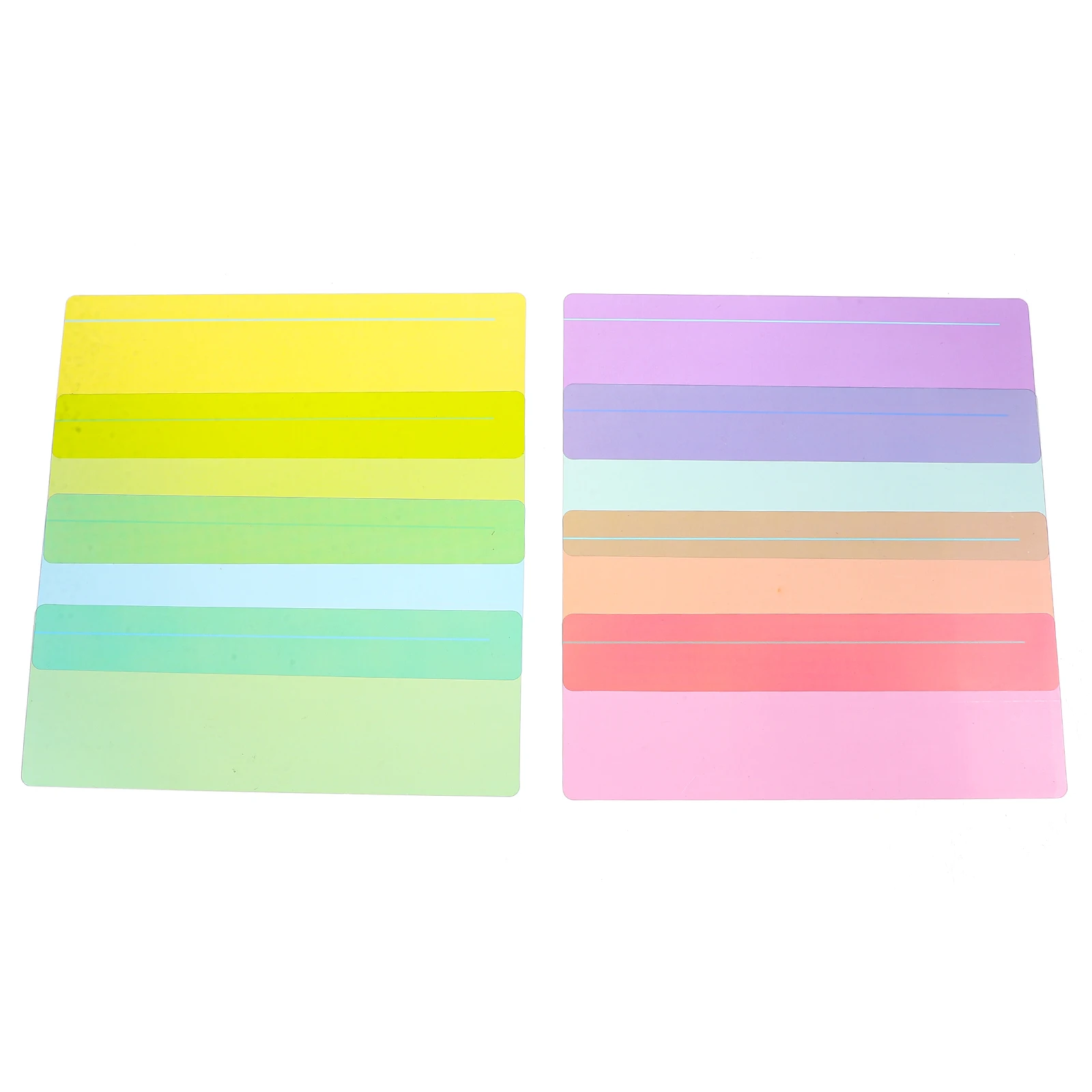 

8pcs Horizontal Bookmark Strips Highlight Guide Tracking Marker For Books Students Teachers Household Portable Tool