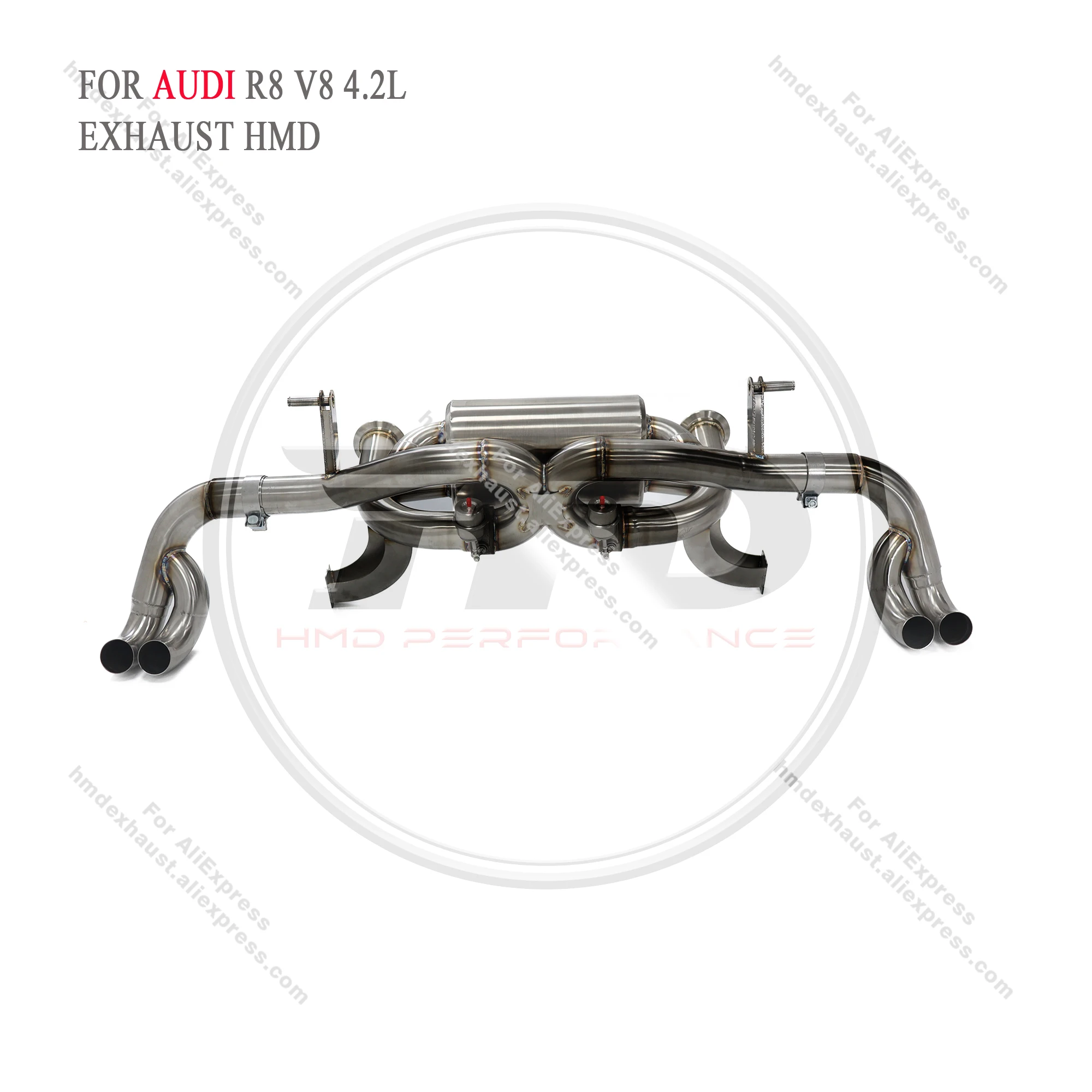 For AUDI R8 V8 4.2L exhaust valve exhaust X-pipe design HMD performance upgrade