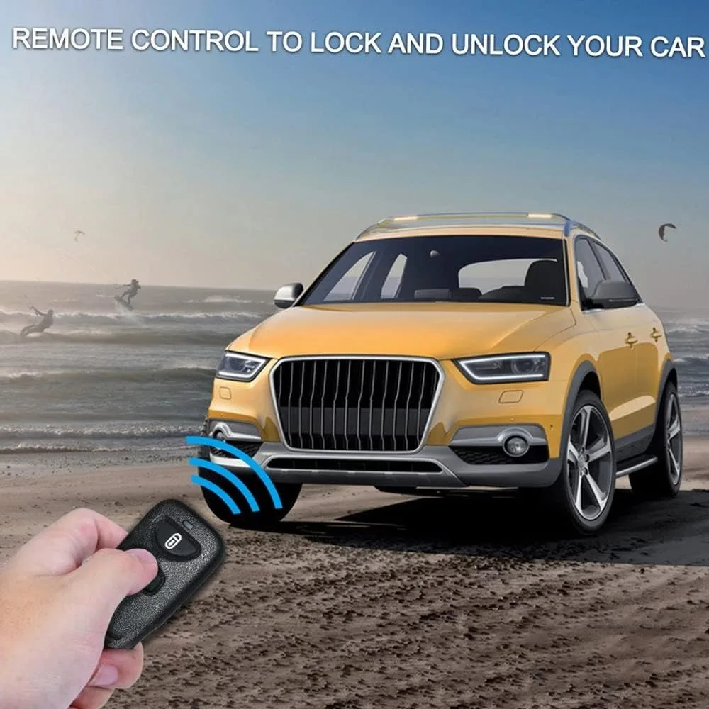 Convenient 12V Keyless System Release Button Central Control Box Auto Remote Lock System Practical Locking System Vehicle